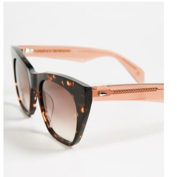 Rag & Bone Havana Tortoise Cat Eye Sunglasses RNB1009 - Picture 2 of 16